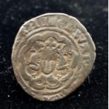 A Edward III Half Groat, pre treaty, Series D, London Coin. See photos for condition. Weight: 2.