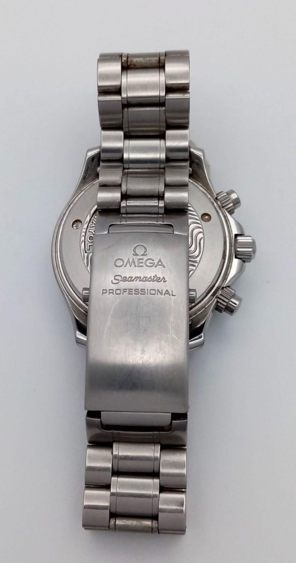 An Omega Seamaster Apnea Automatic Gents Watch. Stainless steel bracelet and case - 42mm. Black - Bild 5 aus 8