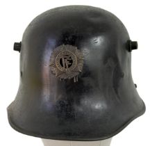 M1927 Irish Free State Helmet Made by Vickers Ltd. Nice makers stamp and serial no.