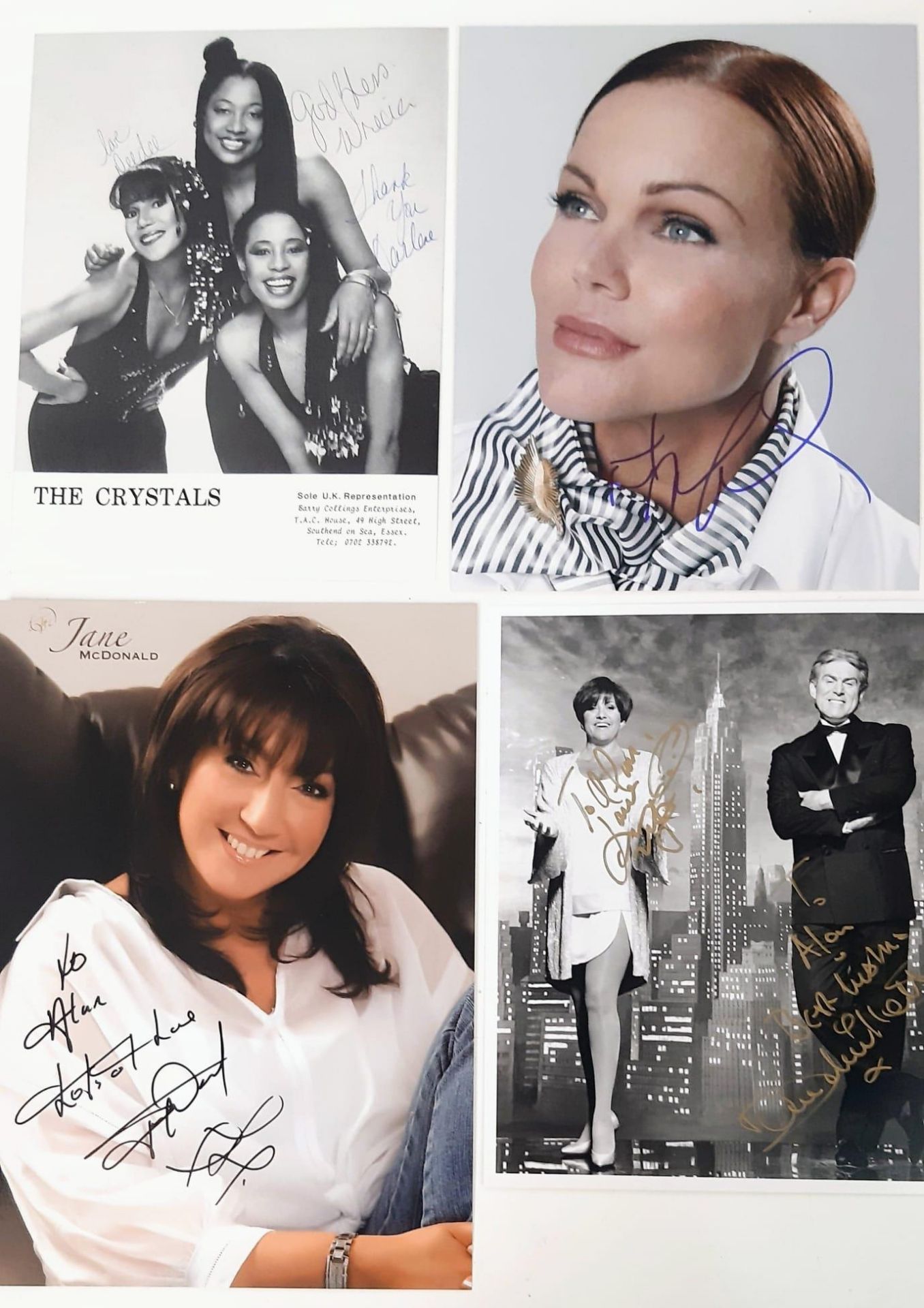 Ten Autographed/Signed Pictures of British and American Pop Stars. Includes: Mel C, Sarah Harding, - Bild 2 aus 4