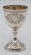 A vintage Victorian 875 silver goblet. Total weight 26G. Height 7.5cm. Please see photos for