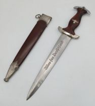 A 3rd Reich SA Dagger. Makers Marked RZM M7/80 (Gustav C. Spitzer of Solingen).