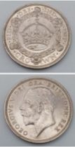 A Rare 1928 George V Wreath Silver Crown - EF/UNC grade but please see photos.