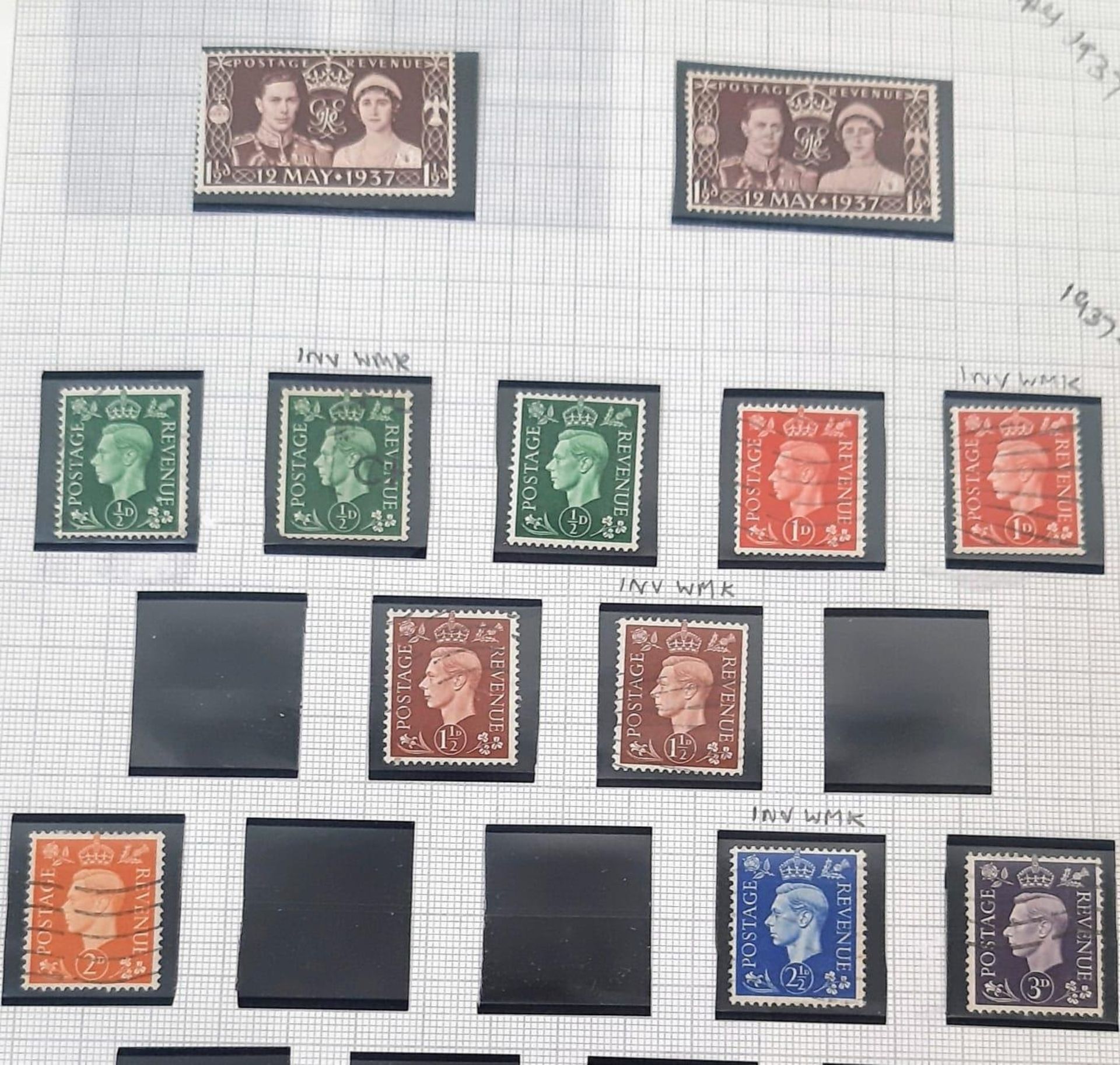 A substantial album of British stamps dating from 1840 - 1970. There are over 2000 stamps in this - Image 25 of 31