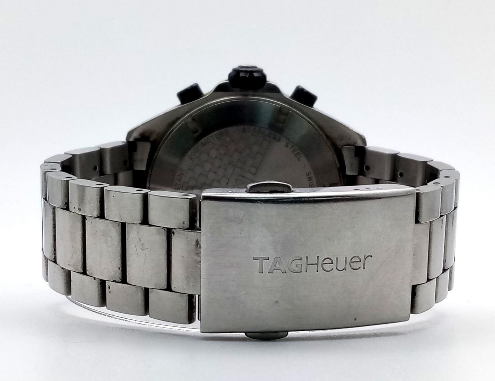 A Tag Heuer Formula Chronograph Gents Watch. Stainless steel bracelet and case - 43mm. Black dial - Image 5 of 7