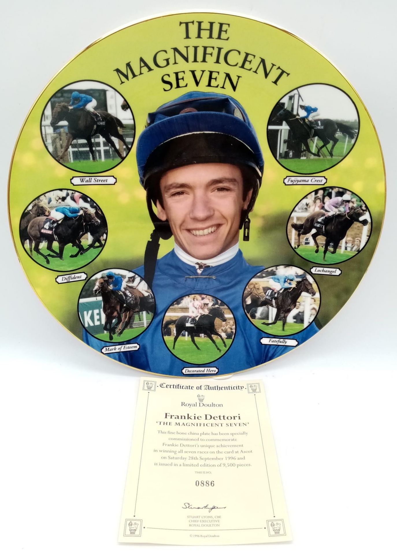 A treat for any thoroughbred racing fans. A superb limited edition Frankie Dettori 'Magnificent