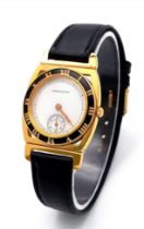 A Men’s 1980’s Hamilton Piping Rock, 18 Carat Gold Electroplated, Second Dial Quartz Watch Being the