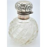 An 1899, Birmingham Silver Perfume Bottle. Made by Cornelius Saunders & James Shepherd of Holborn