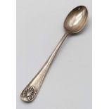 An antique sterling silver sugar spoon. Full hallmarks Sheffield, 1906. Total weight 12.1G. Total