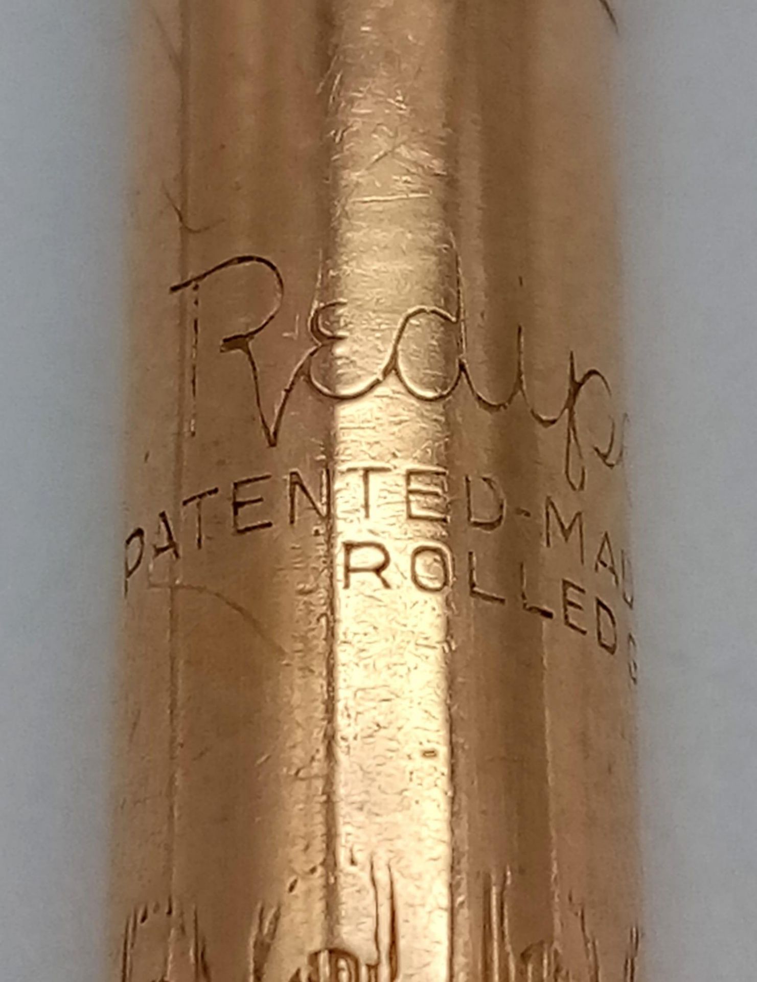 A vintage Redipoint Rolled gold pen. Beautiful engraved design, measures 11cm and weighs 15.10 grams - Image 5 of 5