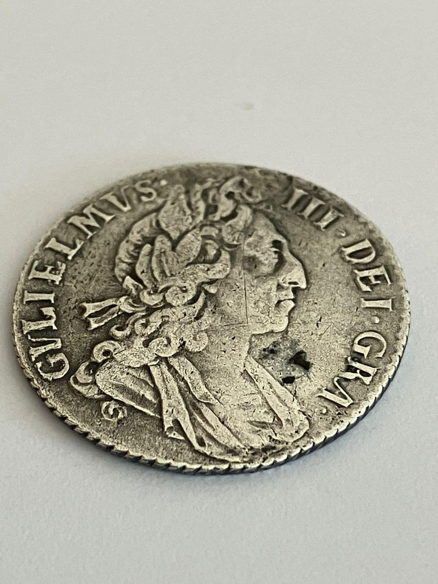 WILLIAM III (William of Orange) 1697 SILVER SIXPENCE. Very fine condition, having clear detail to - Image 2 of 2