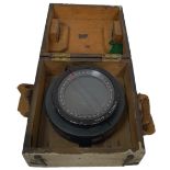 A WW2 Spitfire Compass Type P8- No. 73263H in Fitted Wooden Case.
