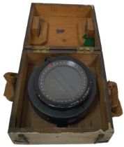 A WW2 Spitfire Compass Type P8- No. 73263H in Fitted Wooden Case.