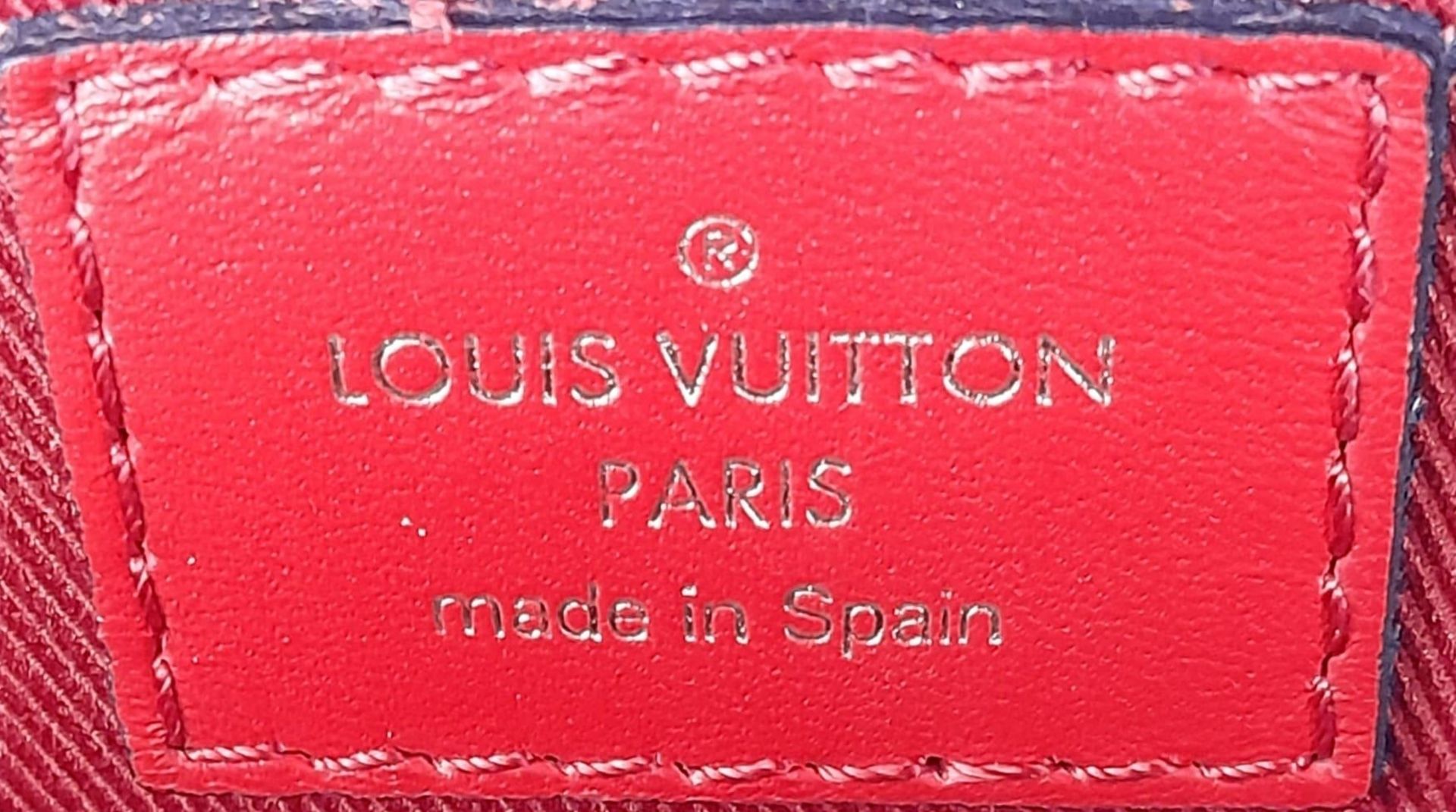 A Louis Vuitton Saintonge shoulder bag, classic monogram canvas with red leather exterior and - Image 9 of 9