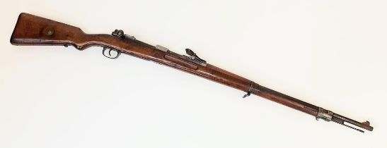 A Deactivated 1917 German Army WW1 G98 Mauser Bolt Action Rifle. 28 inch barrel length with a 7.92