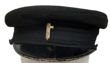 1930’s British Union of Fascists Black Cap. A British naval cap with a silver Cap badge of the
