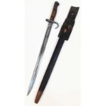 A 1910 Dated 1907 Pattern Hooked Quillon Bayonet. Maker Sanderson.