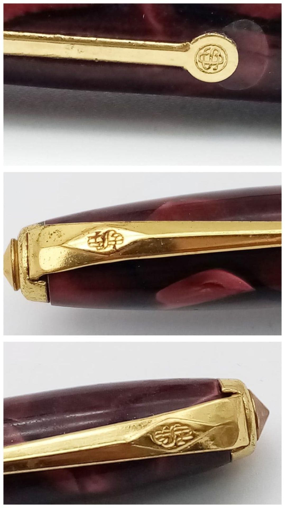 Two Conway Stewart Small Pens in Original Case. Fountain pen has a 14k gold nib. 10cm and 11cm. Ref: - Image 10 of 10