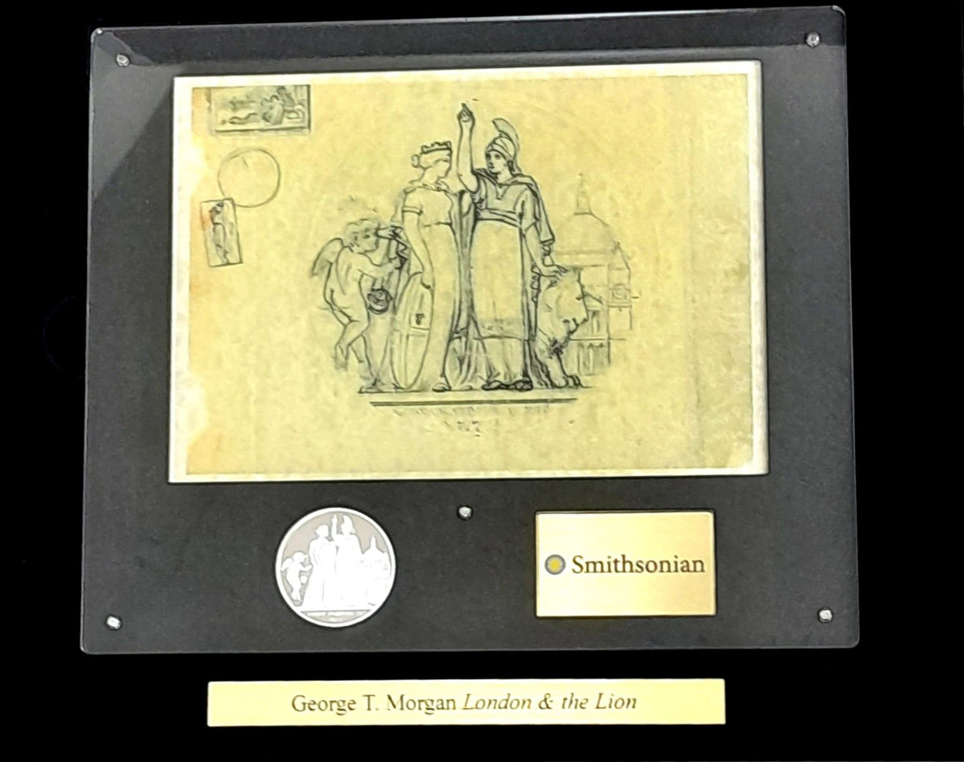 A Mint Condition .9999 Fine Silver 1 oz Coin ‘The Smithsonian Uncovered Design London & The Lion’.