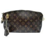 A Louis Vuitton Lockit Fetish Clutch Bag. Monogram canvas with gold tone hardware. Lock and keys.