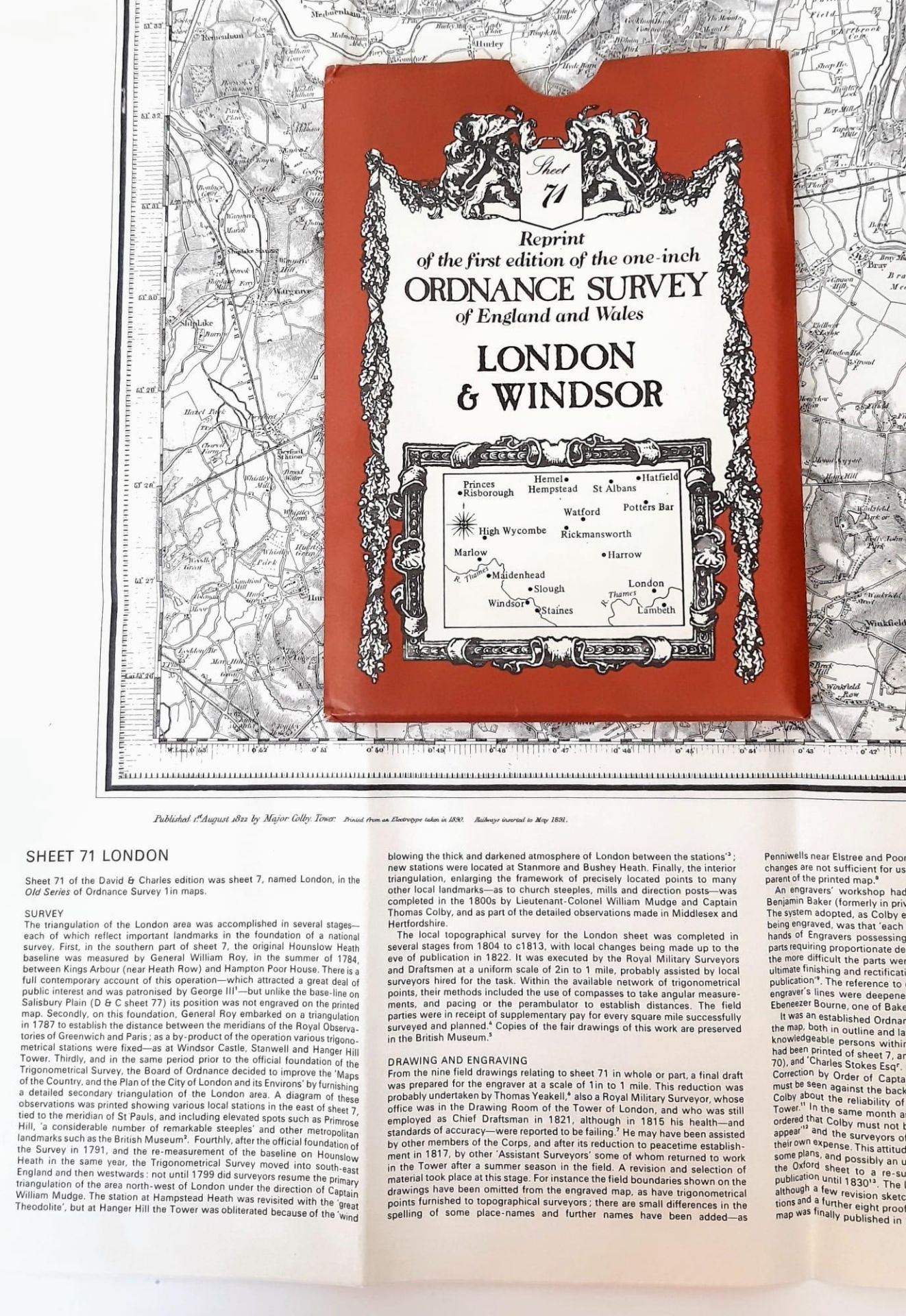 2 ORDNANCE SURVEY MAPS FROM THE 1970'S ONE FOR DUNMOW AND HERTFORD AND THE OTHER FOR LONDON AND - Image 2 of 3