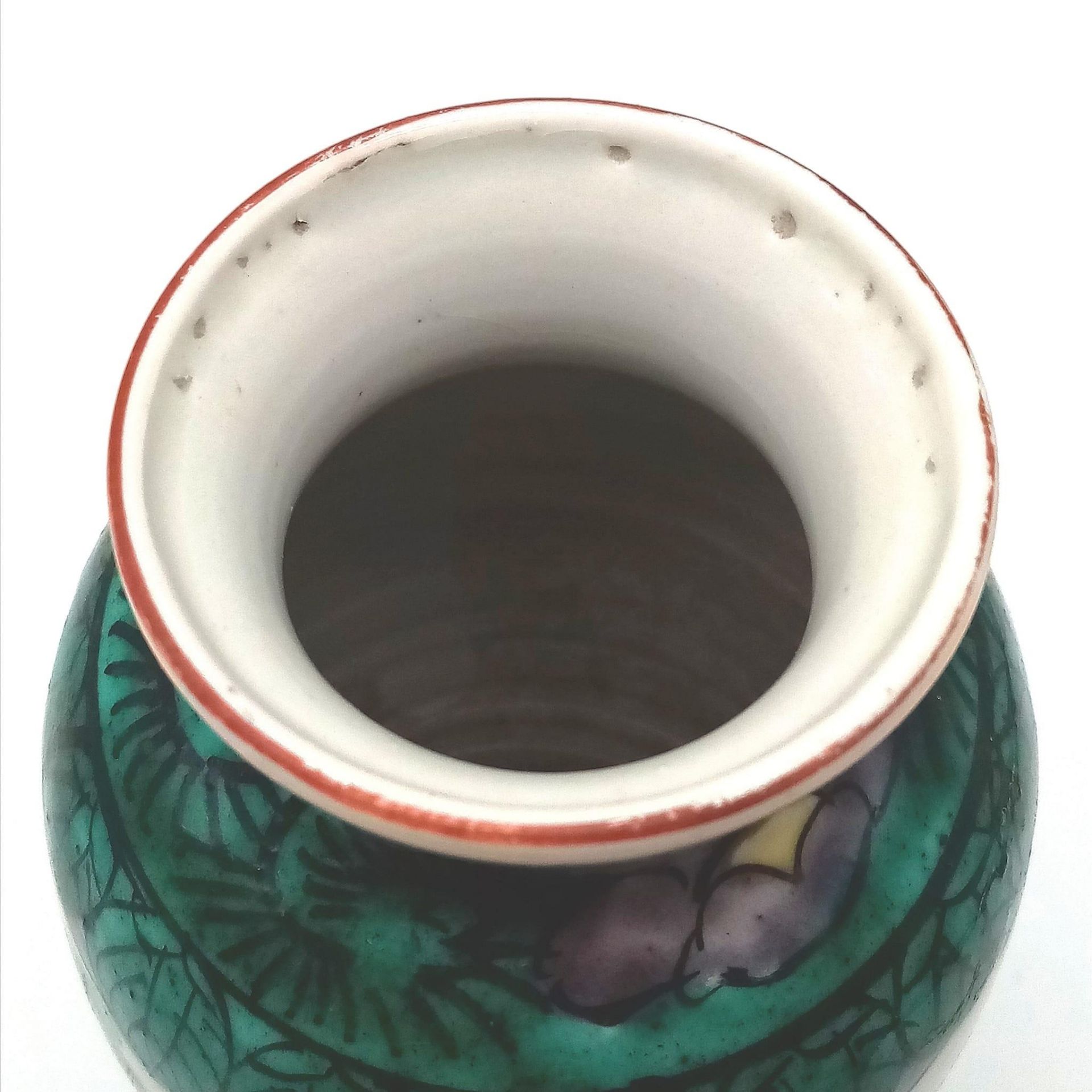 A Japanese Vase, depicting rocky lakeside scenery with mountain ranges in distance. Beautiful, - Image 4 of 5