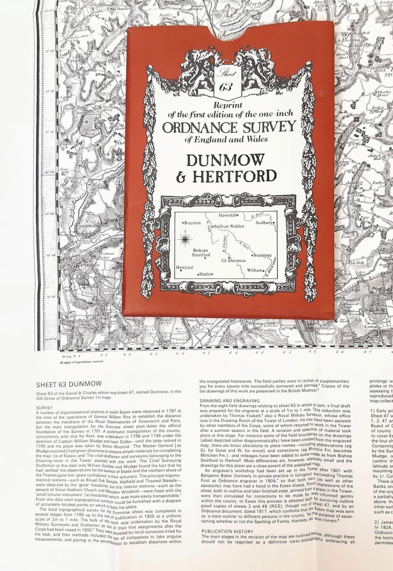 2 ORDNANCE SURVEY MAPS FROM THE 1970'S ONE FOR DUNMOW AND HERTFORD AND THE OTHER FOR LONDON AND - Image 3 of 3