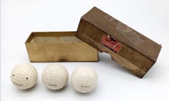 Three Vintage Spalding Kro-Flite Golf Balls in Original Packaging.