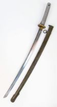 A WW2 Japanese Nco’s Sword. A very good example with nice markings from the Tokyo Arsenal and serial