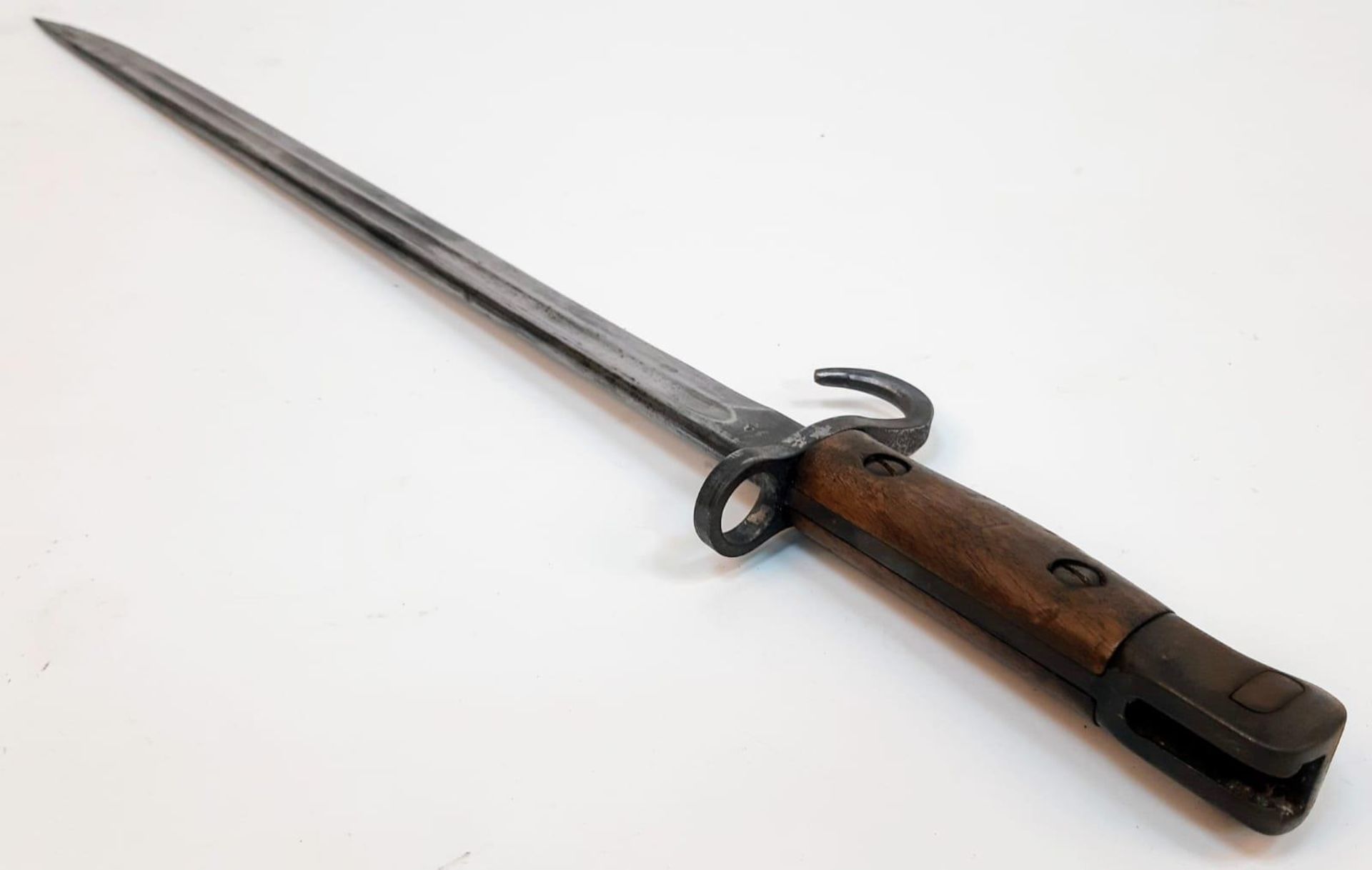 A 1910 Dated 1907 Pattern Hooked Quillon Bayonet. Maker Sanderson. - Image 3 of 6