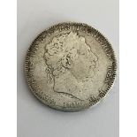 1819 GEORGE III SILVER CROWN. Fair condition. Please see pictures.