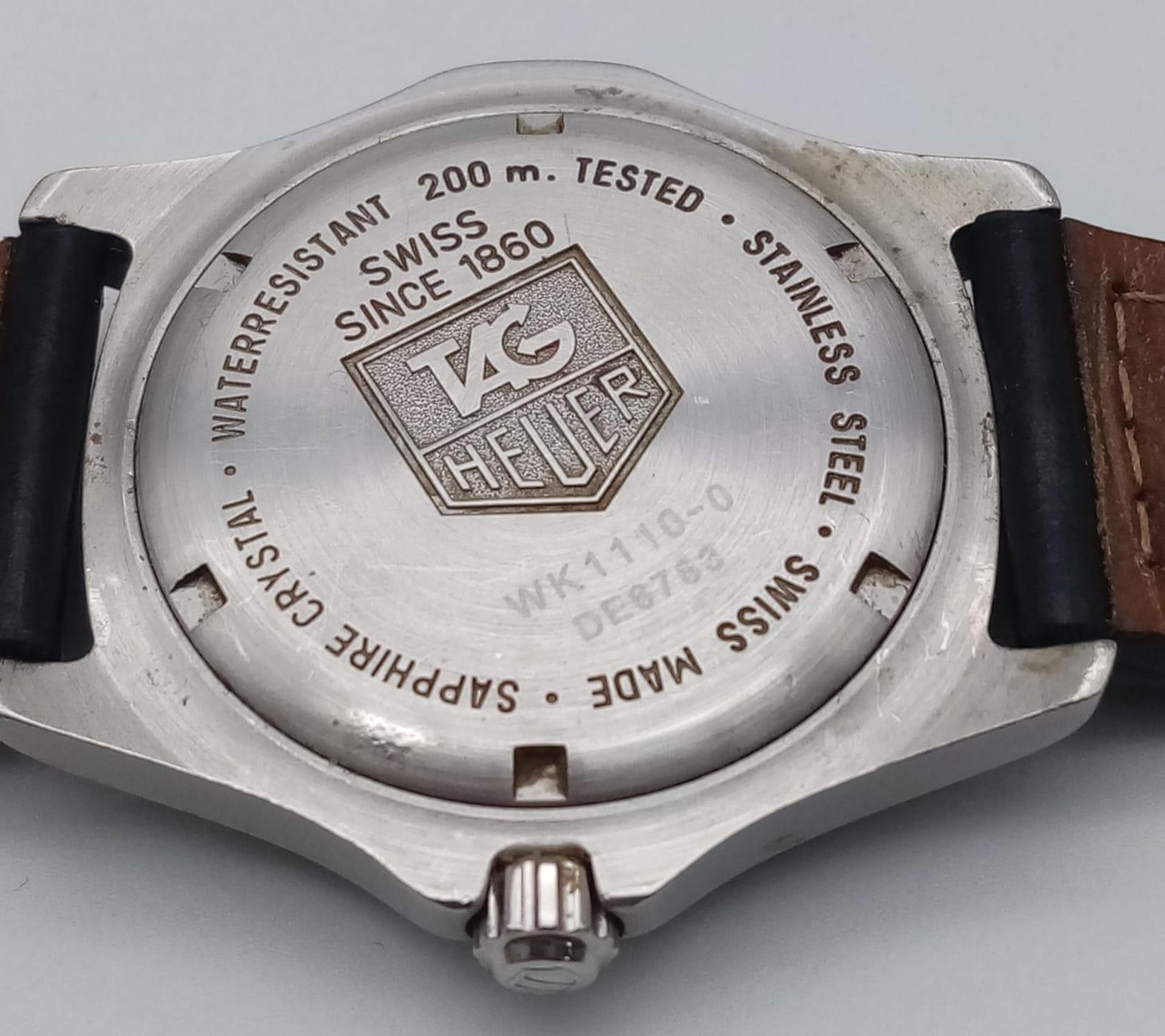A TAG HEUER "PROFESSIONAL" 200 METERS DIVERS WATCH QUARTZ MOVEMENT . 36mm 15849 - Image 6 of 8
