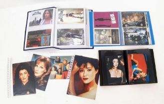 Three Albums of Postcards and Photos - Sci-Fi Movie/TV Shows and Glamour.