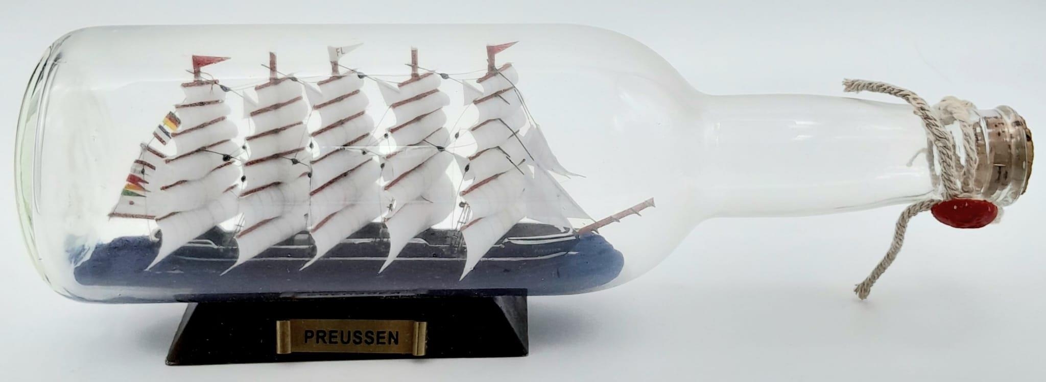 A Ship in a Bottle. Good condition in original packaging. 30cm length. - Bild 2 aus 14