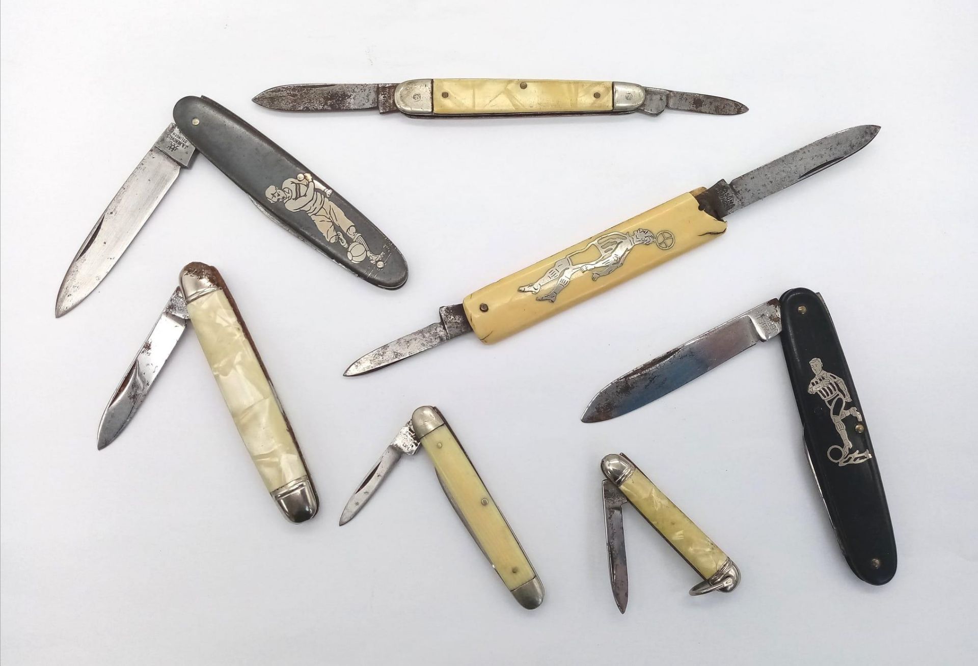 A Selection of Seven Vintage Pen Knives. a/f. - Image 5 of 6