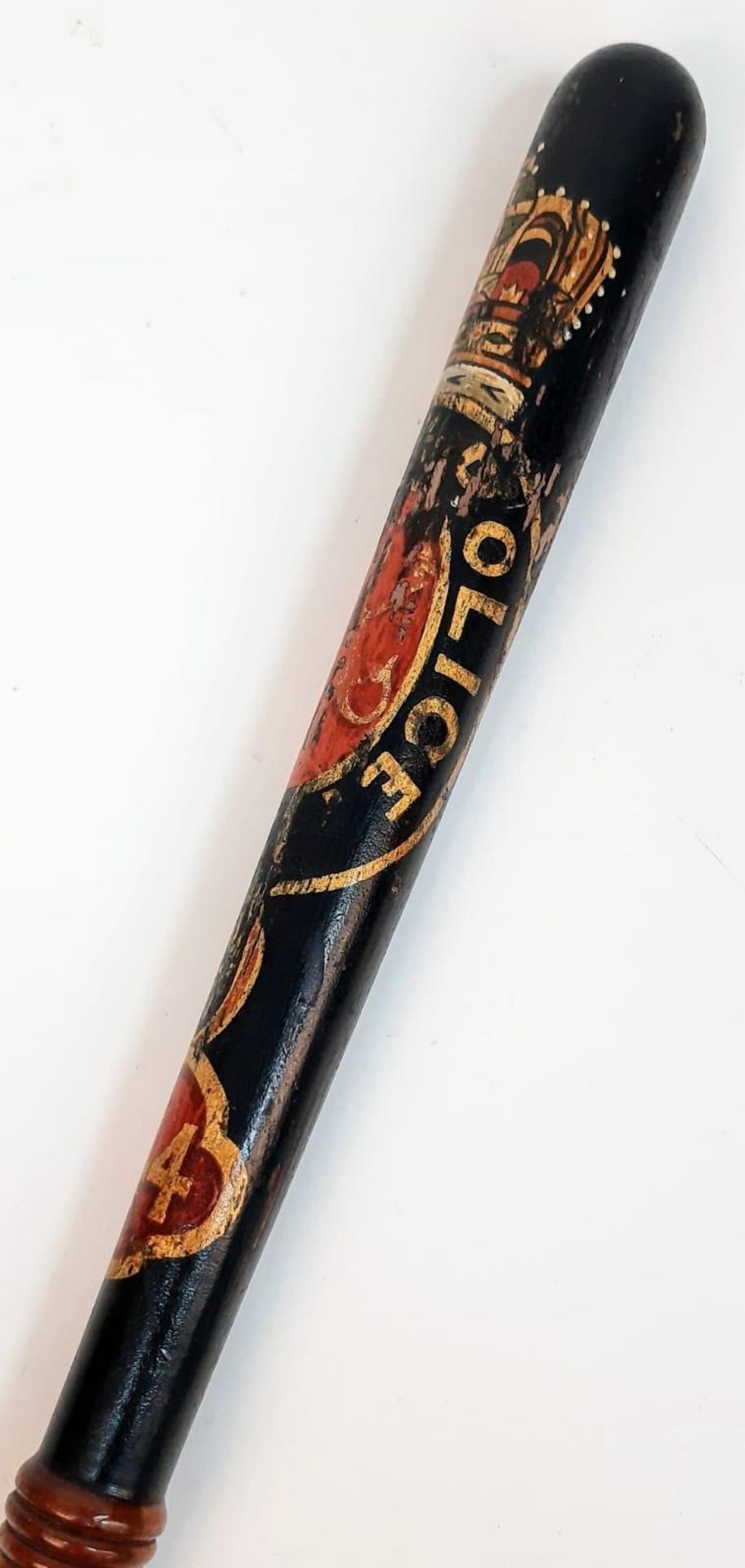 Victorian Painted Kirkcaldy Police Truncheon. - Image 3 of 4