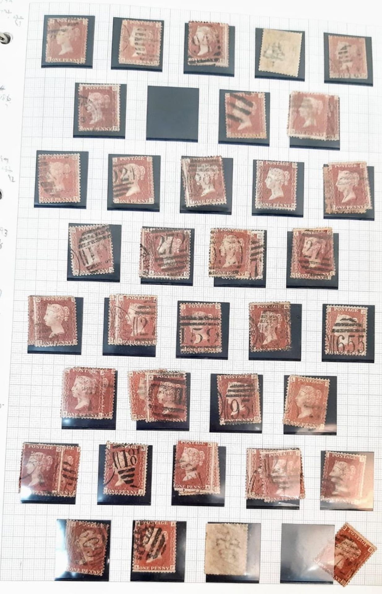 A substantial album of British stamps dating from 1840 - 1970. There are over 2000 stamps in this - Image 5 of 31