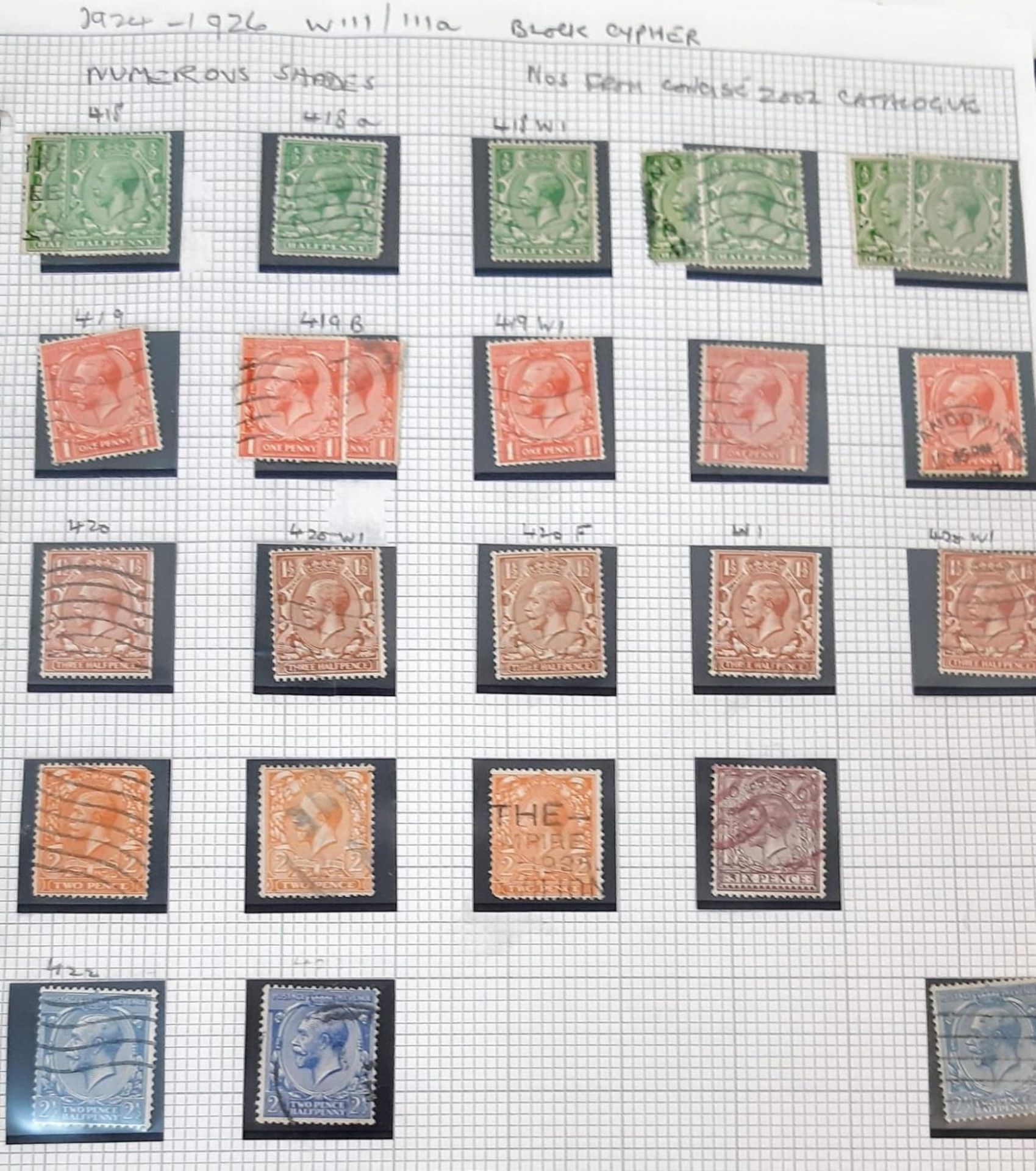 A substantial album of British stamps dating from 1840 - 1970. There are over 2000 stamps in this - Image 22 of 31