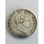 GEORGE III SILVER HALF CROWN 1819 in Very/extra fine condition. No spotting or shading. A high grade