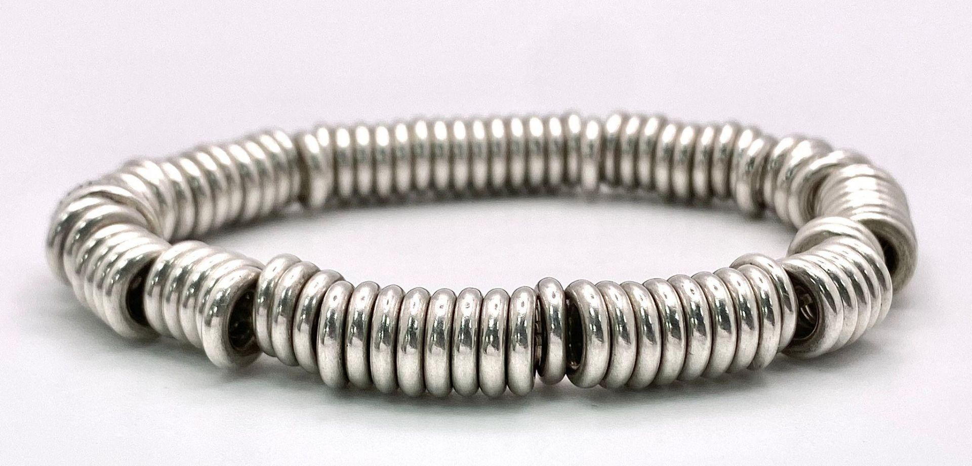 A silver Links of London adjustable bracelet. Total weight 53.53G. - Bild 2 aus 6