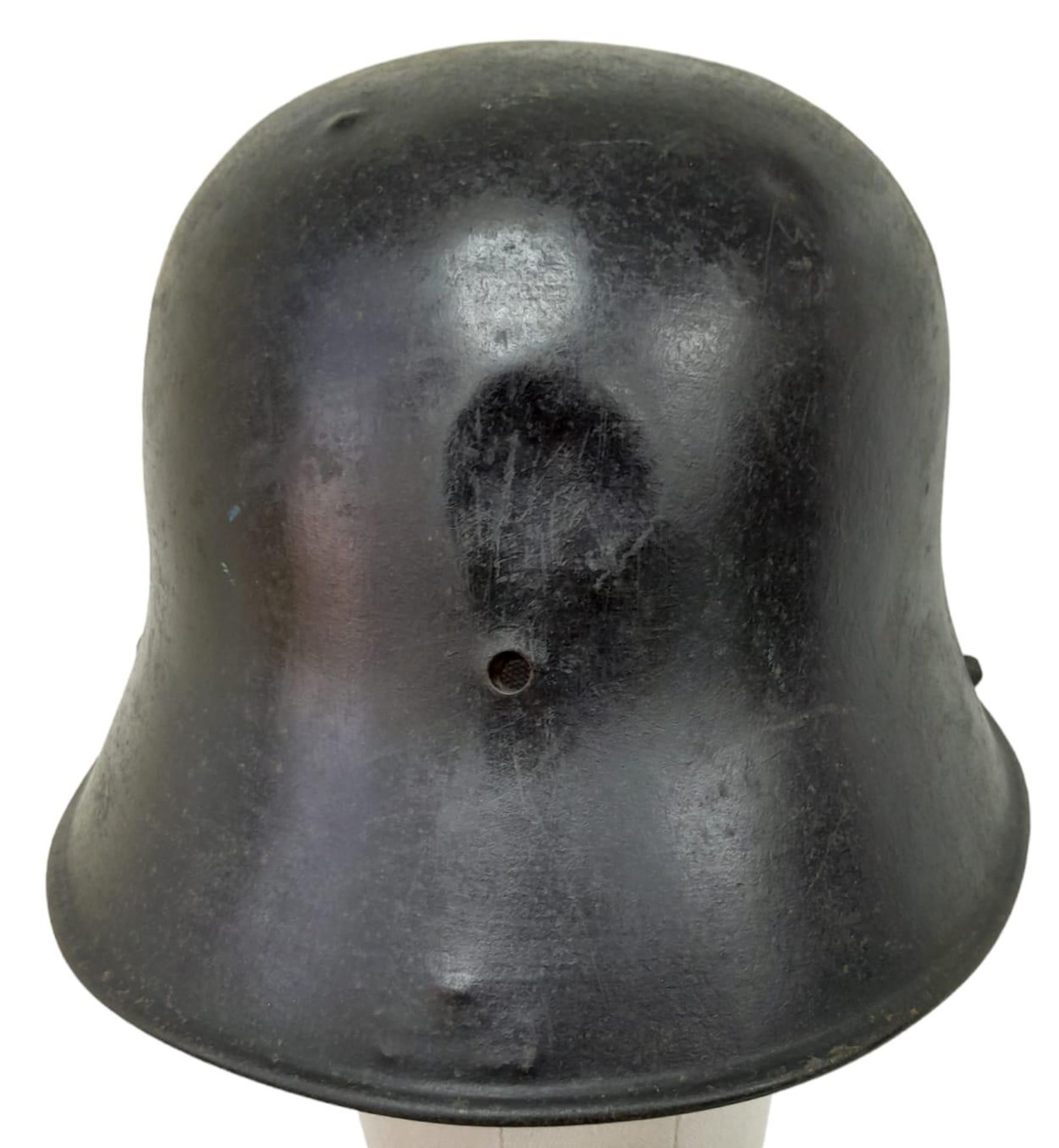 M1927 Irish Free State Helmet Made by Vickers Ltd. Nice makers stamp and serial no. - Bild 4 aus 5