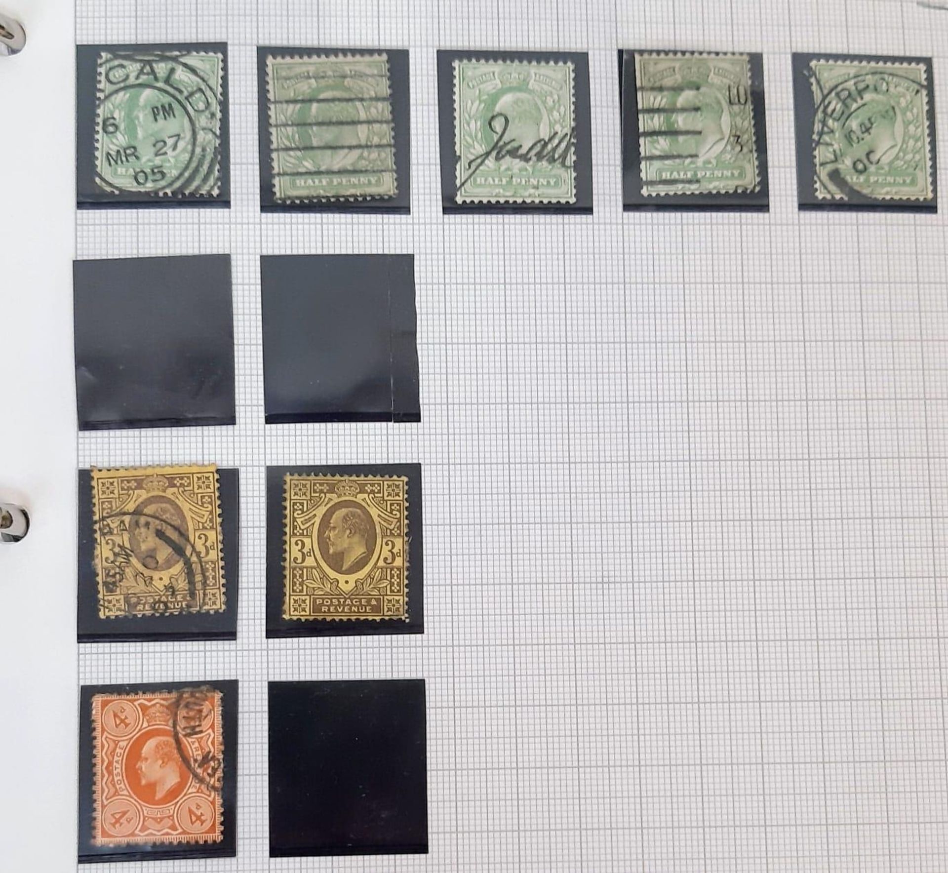 A substantial album of British stamps dating from 1840 - 1970. There are over 2000 stamps in this - Image 18 of 31