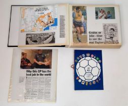 Press Cuttings Scrapbook of Dr John Crane - GP to the England Football Team at the World Cup 90