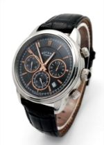 A Men’s Rotary Quartz Chronograph Date Watch Model GS02876. 44mm Including Crown. New Battery Fitted