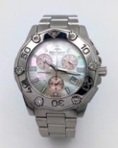 An Ex. Display Unisex Rotary Aquaspeed Model ALB90033-C-07 Watch. Mother of Pearl Face, Stone Set