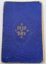 AN 1875 EDITION OF "THE PEEP OF THE DAY" THE EARLIEST RELIGIOUS INSTRUCTION THE INFANT MIND IS