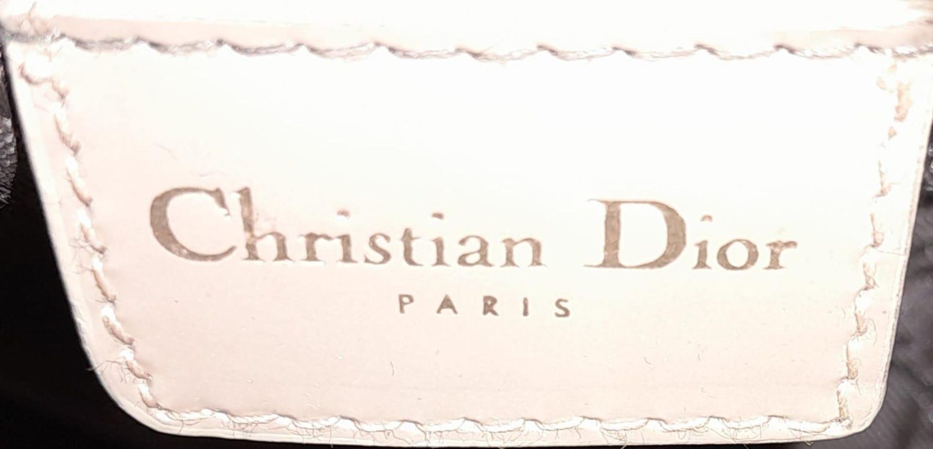 A Christian Dior Large Lady 'Diana' Dior Bag, quilted patent leather with gold tone hardware and - Image 11 of 17