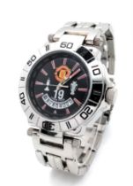 A Limited Edition, Manchester United Commemorative Stainless Steel Quartz Watch. Commissioned by the