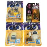 Four Collectible Toys - Unopened in Original Packaging. Three from the Disney film WALL.E and a Star
