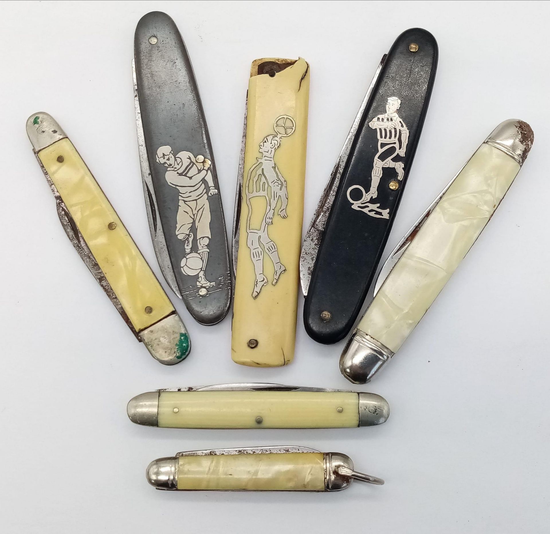 A Selection of Seven Vintage Pen Knives. a/f. - Image 2 of 6